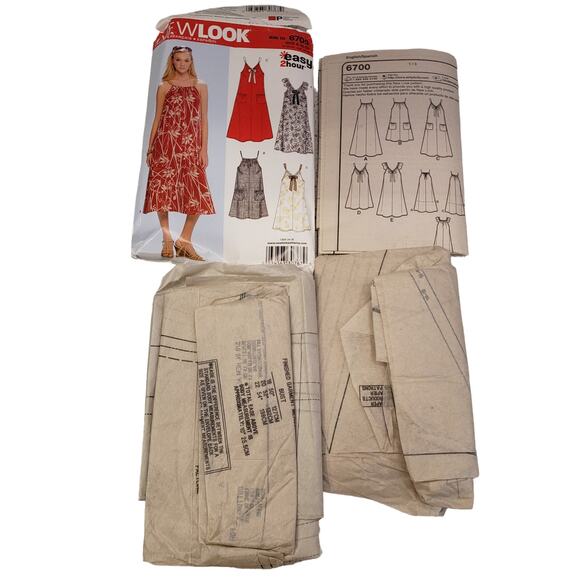 New Look Simplicity A Line Summer Dress Sewing Pattern UNCUT Size 10-22 Dress - Picture 4 of 6